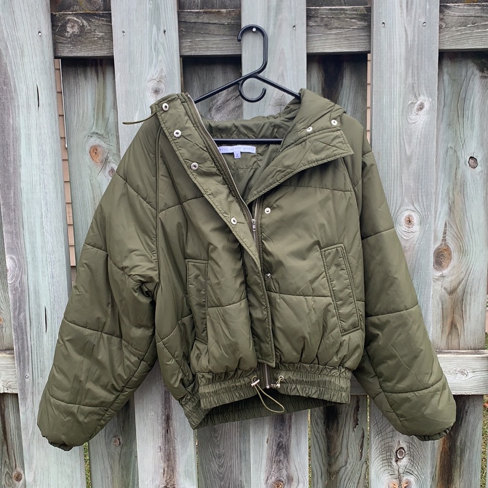 HYFVE olive green puffer jacket